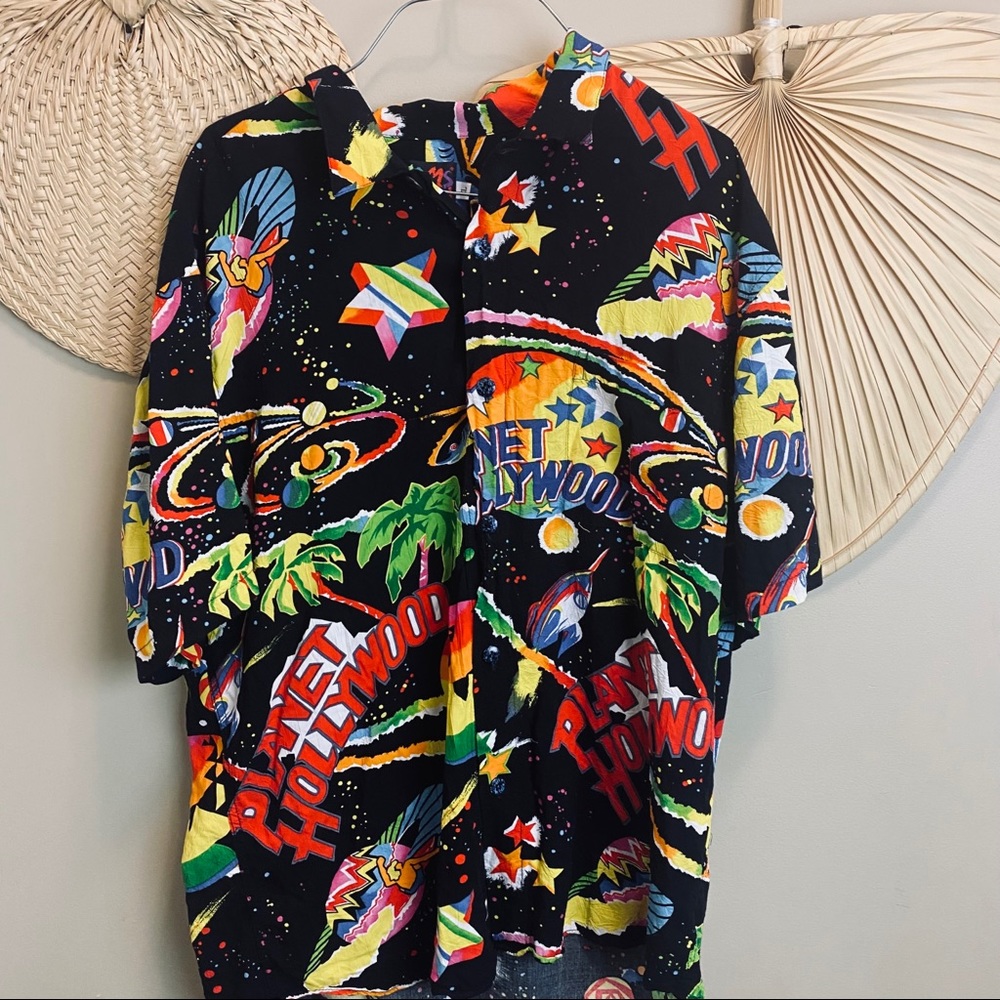 **RARE **Jams World: Planet Hollywood HAWIIAN shirt